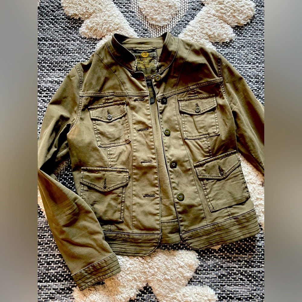 Army Green Lucky Brand Jean Jacket